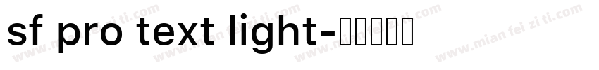 sf pro text light字体转换